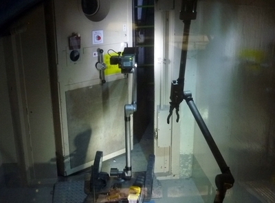 3号機原子炉建屋内で作業するロボット、福島第1原発