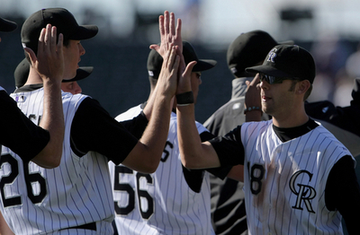ロッキーズ ドジャースとのダブルヘッダー1試合目を制す