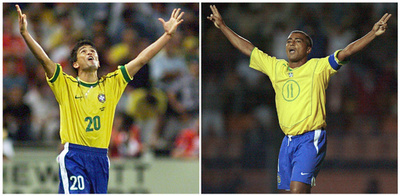 伝説の2トップ、ロマーリオとベベットが対抗陣営に ブラジルW杯