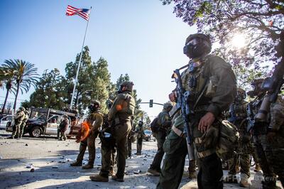 LAで移民取り締まりへの抗議激化 トランプ氏、州兵を派遣