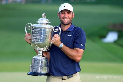 世界1位シェフラーが全米プロ優勝 メジャー3勝目