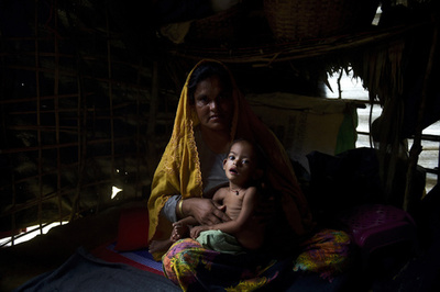 ロヒンギャ難民の子供、4分の1が栄養失調で命の危機 ユニセフ