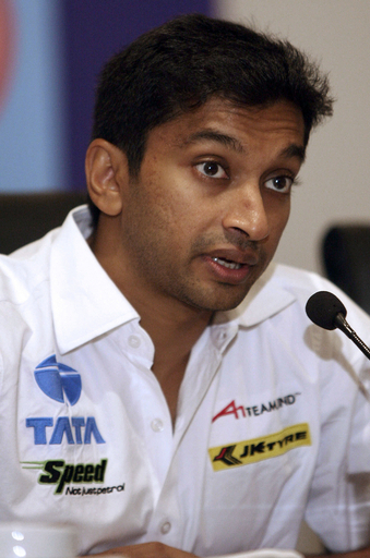 A1グランプリ2007-08に参戦するカーティケヤン 会見に登場