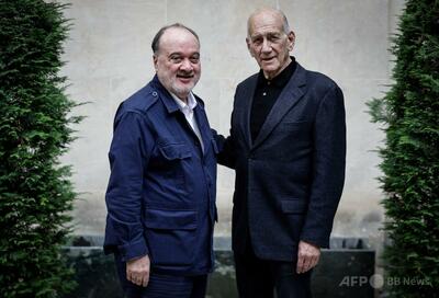 イスラエル元首相オルメルト氏、パレスチナ元外相と二国家解決推進