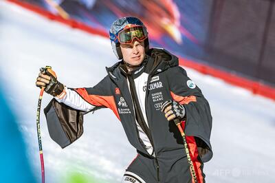 転倒のパンテュロー、脚骨折で今季絶望 アルペン男子