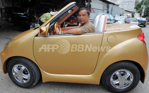 カンボジアの整備士 ユニーク な特徴の自動車を自作 写真4枚 ファッション ニュースならmode Press Powered By Afpbb News