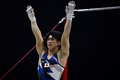 第51回世界体操競技選手権、男子種目別鉄棒決勝。演技を終えた橋本大輝（2022年11月6日撮影）。(c)Ben Stansall / AFP