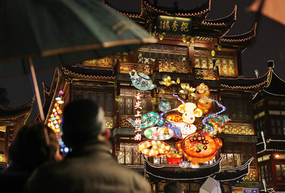 伝統の上海豫園ランタン祭りに「新風」 AI技術を導入