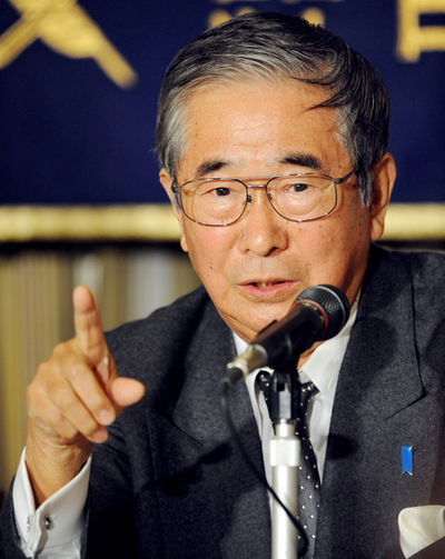 石原都知事、｢中国が北朝鮮を合併するのが一番楽｣
