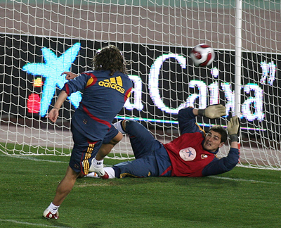 ＜サッカー 欧州選手権2008・予選＞スペイン代表 アイスランド戦に向け調整を行う - スペイン