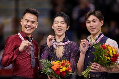 羽生がスケート・カナダで大差の優勝、田中は3位に