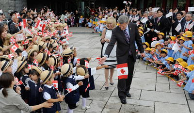 カナダ首相夫妻、北海道伊達市を訪問