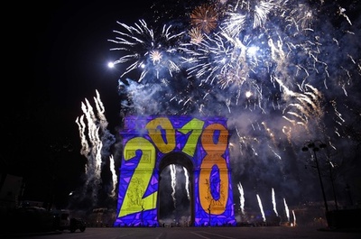 2018年の幕開け、世界各地で盛大に祝賀