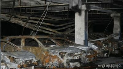韓国で相次ぐEV火災…一部マンション「地下駐車場の出入り禁止」「充電ダメ」決議
