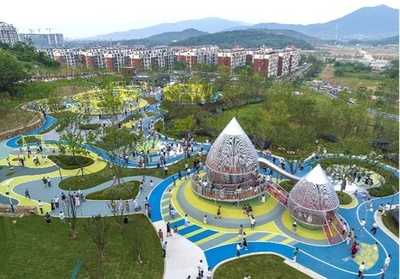 イノベーションがもたらすシーン、公園は新たな姿で光り輝く