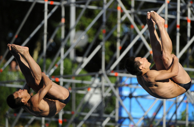 秦凱／王峰組 男子シンクロ板飛び込みで2連覇、世界水泳