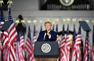 トランプ氏、指名受諾演説 バイデン氏を「破壊者」と批判