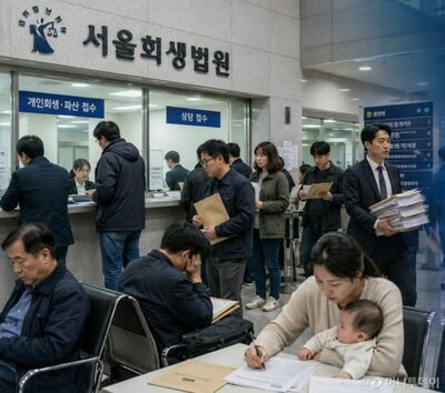 韓国で個人再生が急増…株高の陰で若年層も回生裁判所へ