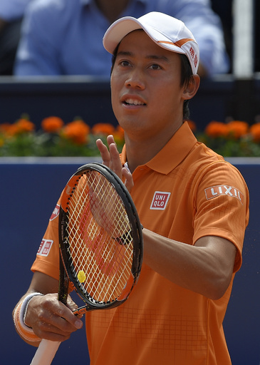 3連覇狙う錦織が難なく初戦突破、バルセロナOP