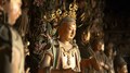 小西天大雄宝殿の懸塑（資料写真）。(c)Xinhua News