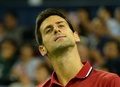 男子テニス、上海マスターズ（2014 Shanghai Rolex Masters）シングルス準決勝。ポイントを失ったノバク・ジョコビッチ（Novak Djokovic、2014年10月11日撮影）。(c)AFP/GOH CHAI HIN