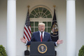 米ホワイトハウスでブリーフィングを行うドナルド・トランプ大統領（2020年3月29日撮影）。(c)JIM WATSON / AFP