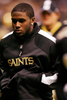 膝の怪我のため欠場したセインツのRBレジー・ブッシュ（%%Reggie Bush%%）。(c)AFP/Getty Images Chris Graythen