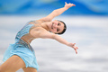 北京冬季五輪、フィギュアスケート女子シングル・フリースケーティング（FS）。演技に臨むアリサ・リウ（2022年2月17日撮影）。(c)Manan VATSYAYANA / AFP