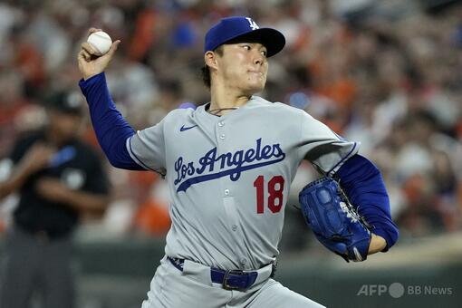 山本由伸が9回二死までノーノーも被弾、ドジャースはサヨナラ負け 写真