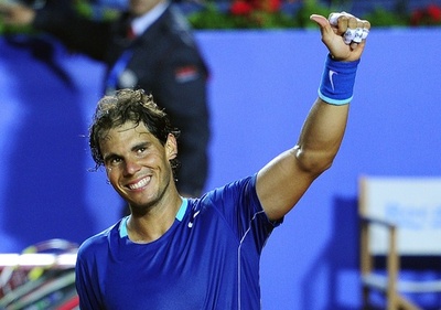 連覇目指すナダルがベスト8進出、バルセロナ・オープン