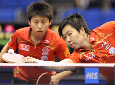 郭躍／李暁霞組 女子ダブルス決勝へ、世界卓球