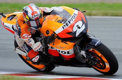 ペドロサ ドイツGPフリー走行3回目でトップに