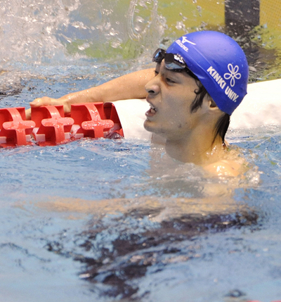 入江 200メートル背泳ぎ優勝も世界記録には届かず、ジャパン・オープン