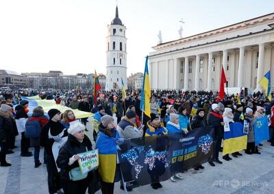 リトアニア首都、避難計画発表 ロシアの侵攻に備え