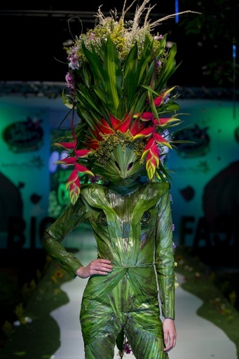 自然の美しさを披露、「バイオファッション」開催 コロンビア