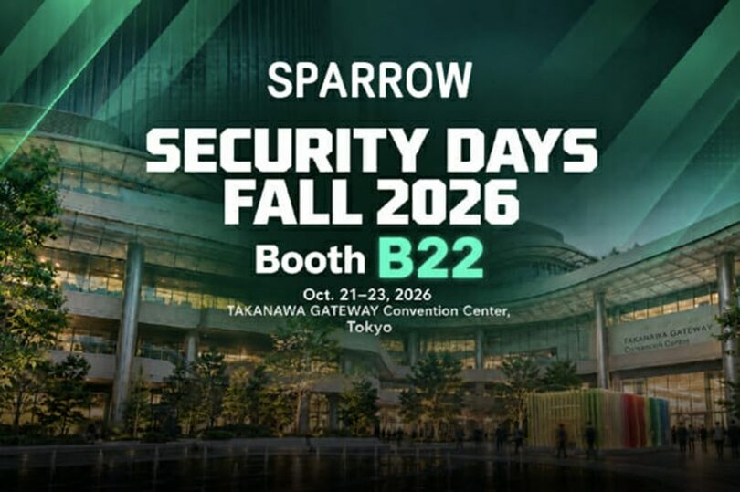 韓国のソフトウエアセキュリティー企業スパローが出展する「Security Days Fall 2026」の案内画像(c)KOREA WAVE