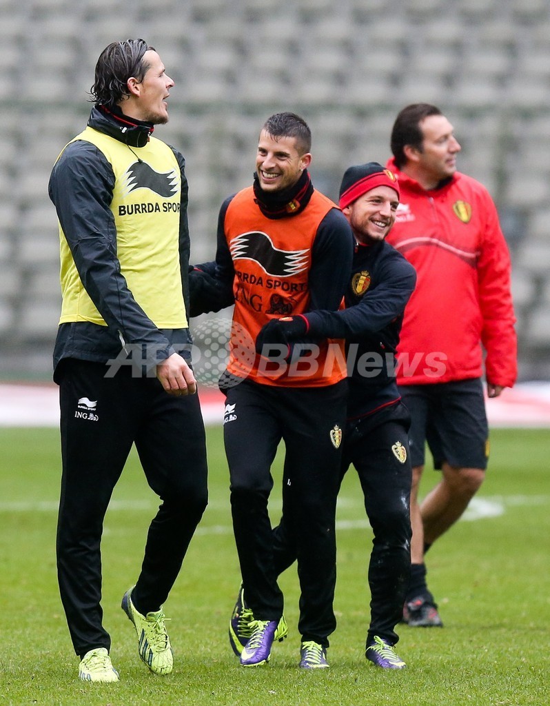 親善試合を控えるベルギー代表が練習 写真3枚 国際ニュース Afpbb News