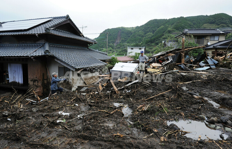 九州北部豪雨の爪痕、台風7号にも警戒を