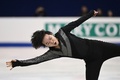 フィギュアスケート四大陸選手権、男子シングル・ショートプログラム（SP）。演技に臨む鍵山優真（2024年2月1日撮影）。(c)GREG BAKER / AFP