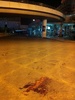 無差別殺傷事件が起きた中国・雲南（Yunnan）省昆明（Kunming）の昆明駅の広場に残された血痕（2014年3月2日撮影）。(c)AFP