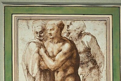 ミケランジェロの裸体スケッチ、31億円で落札