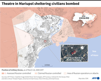 ロシア軍、マリウポリ市内に進軍 中心部でも戦闘