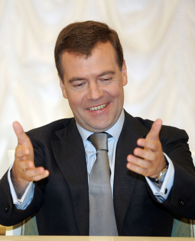 ロシアは「理性的」な民主主義めざす、メドベージェフ大統領