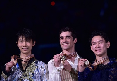 フェルナンデスが初優勝、羽生はミスが響き2位 世界フィギュア