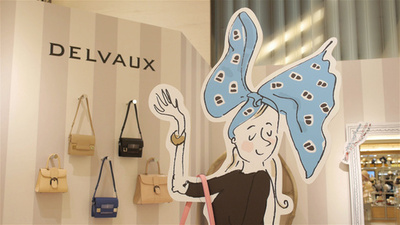 ＜動画＞「デルヴォー」期間限定ショップ、阪急うめだ本店にオープン