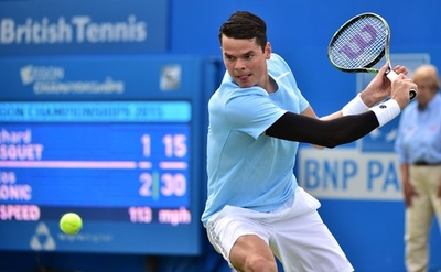 ラオニッチ、ガスケを破り8強入り エイゴン選手権