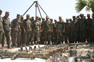 スリランカ大統領、LTTEに軍事的勝利を宣言