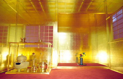 秀吉の「黄金の茶室」復元、都内で公開