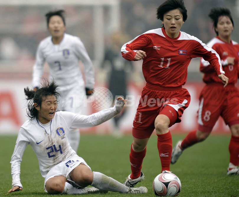 東アジア女子サッカー選手権08 北朝鮮 韓国に快勝し2位で終える 写真3枚 国際ニュース Afpbb News