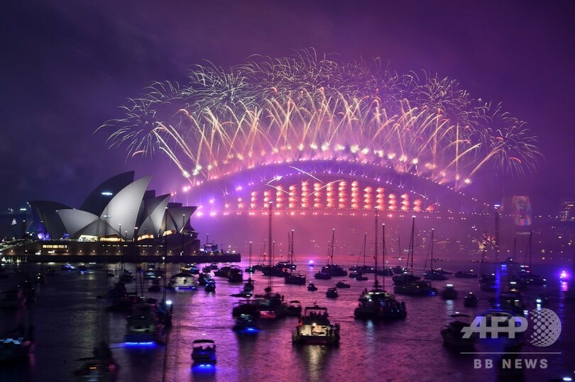 豪シドニーの新年イベントで表記ミス 18年おめでとう 写真3枚 国際ニュース Afpbb News